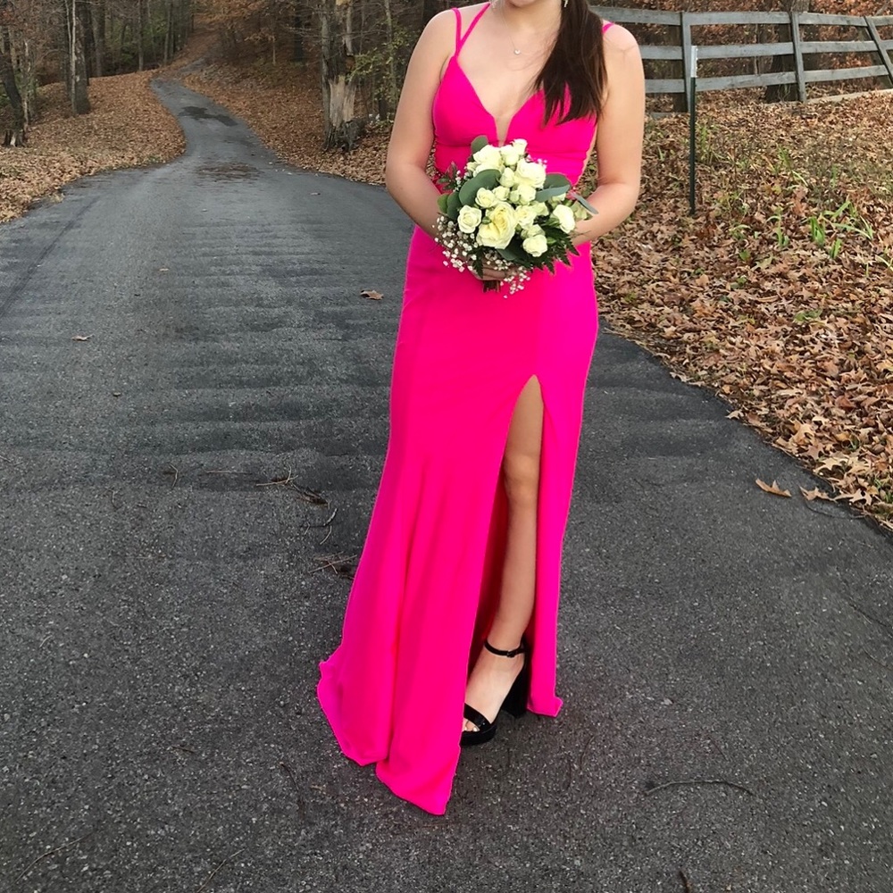 Long pink formal